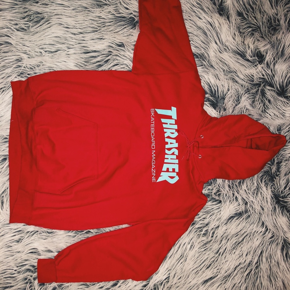 THRASHER SWEATER. #thrasher #red #sweater